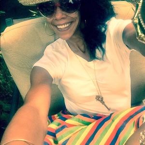 Vintage Sex & The City 90s Rainbow Skirt